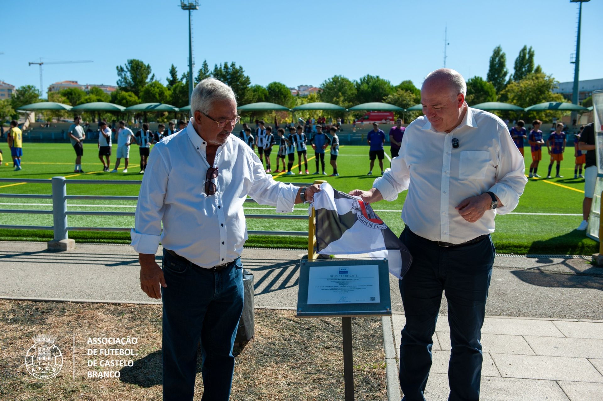 Requalificação dos Campos Zona de Lazer apresentado no Torneio Municipal